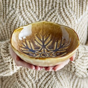 Bloomingville Keramická miska Acco Bowl Brown 20 cm