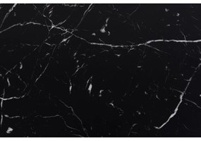 Čierne konferenčné stolíky v dekore mramoru v súprave 2 ks 58x58 cm Dice – Actona