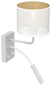 Nástenná lampa LOFT SHADE 1xE27/60W+1xG9/8W/230V biela/zlatá