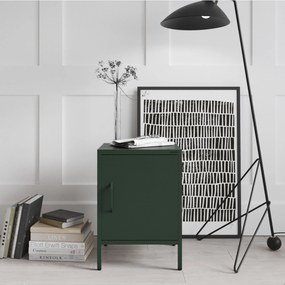 Nočný stolík MIA, 424 x 595 x 400 mm, Modern: fľaškovo zelená farba