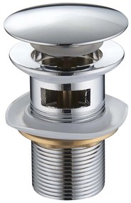 Click / clack zátka MEXEN - s prepadom - chrómová, 79920-00