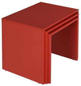 Set 3ks. konferenčných stolíkov Losuku 2 (červená). Vlastná spoľahlivá doprava až k Vám domov. 1094308
