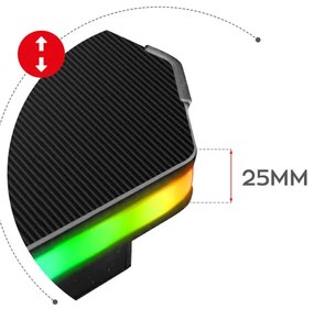 Herný stôl Hero - 2.5 čierny RGB