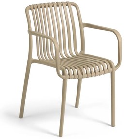 Béžová záhradná stolička Kave Home Isabellini