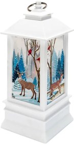 Sviatočný lampáš LED XB-001 biely