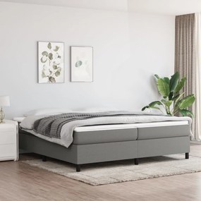 Boxspring posteľ s matracom tmavosivá 200x200 cm látka 3144448