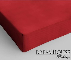 DreamHouse Bavlnené prestieradlo červená 160x200