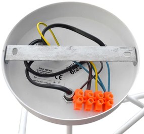 Detský prisadený luster OXFORD 3xE27/15W/230V biela