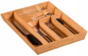 Organizér do zásuvky, príborník + na kuchynské náradie bambusový KESP 70 x 43 cm (SADA)