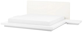 Biela posteľ 160 x 200 cm ZEN Beliani