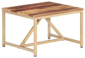 vidaXL Odkladací stolík 60x60x40 cm masívne sheeshamové drevo