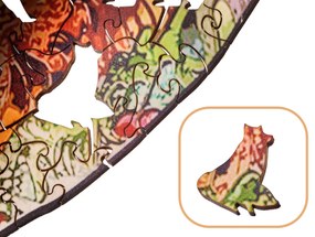 Drevené puzzle PREMIUM A3 | medveď