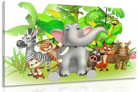 Obraz zvieratká z džungle - 60x40