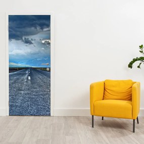 Fototapeta na dvere - Cesta v búrke (95x205cm)