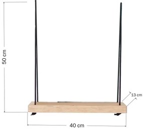 Nástenná polica 50x40 cm smrek