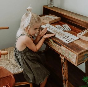 Čísla - drevené guličky