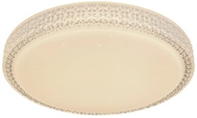 GLOBO Moderné stropné svietidlo OVI LED s trblietavým efektom, 22 W, teplá biela-studená biela, 40 cm, okr