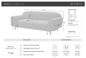 Tmavozelená pohovka 193 cm Nesbo – MESONICA