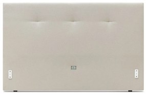 Béžová čalúnená dvojlôžková posteľ s roštom 160x200 cm Tory - Bobochic Paris