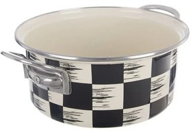 Kastról smalt ŠACHOVNICA Lem 2,2 l