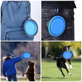 EDCO Cestovná miska pre psa, modrá