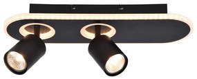 Stropné LED svietidlo Kimon, čierna