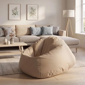INTERMEDIC SK - Sedací vak MAXI 140x70 cm z polyesteru | rodinný vak, veľké kreslo, 570 l Farba: NC14 - Čierna (Polyester)
