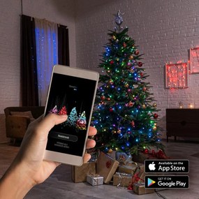 SMART WiFi vianočná reťaz guličky RGB 11,9M RXL 380