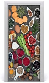 Fototapeta na dvere samolepiace zdravá strava 75x205 cm