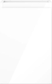 Mexen Orio, kúpeľňová skrinka 30 cm, 1 dvierka, biela lesklá, 91A11-03047-1-BF00