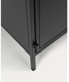 Čierna oceľová komoda 160x72x35 cm Shantay – Kave Home