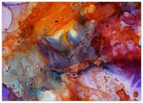 Obraz - Abstraktné atramentové umenie (70x50 cm)