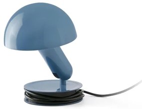 FARO 56102 - Stolná lampa s klipom 2v1 BELA 1xE27/15W/230V modrá