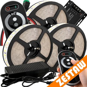 Sada LED pásikov 12V 15m 72W - zdroj + diaľkový ovládač