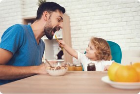 Detská jedálenská stolička Ricokids Tulo modrá