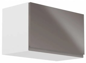 Horná kuchynská skrinka G60KN Aurellia (biela + sivý lesk). Vlastná spoľahlivá doprava až k Vám domov. 1015805