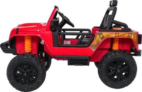 Elektrické autíčko Jeep Monster červené