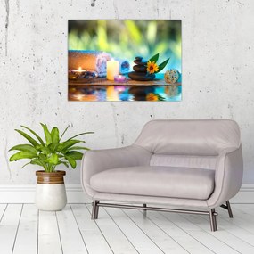 Sklenený obraz - Relaxácia (70x50 cm)