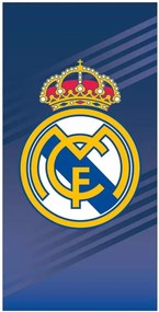 Futbalová osuška FC Real Madrid - motív El Escudo - 100% polyester (mikrovlákno) - 70 x 140 cm