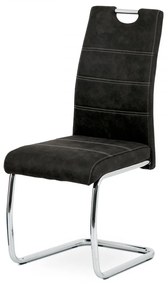 Jedálenská stolička CINA – látka, čierna