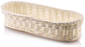 Oválný košík SINO 27x10x6 cm béžový
