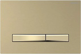 Geberit 115.672.QF.2-Splachovacie tlačidlo Sigma50 24,6 x 16,4 cm kartáčovaná mosadz