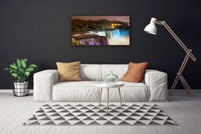 Obraz Canvas Les vodopád príroda 125x50 cm