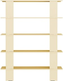 Žltá kovová knižnica 120x156x37 cm Hes – noo.ma