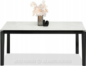 Jedálenský stôl Tornado (biely mramor čierna)