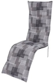 Sivý záhradný sedák na ležadlo 52x170 cm Stoke – Sun Garden