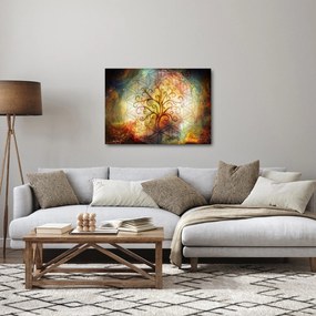 Abstraktný obraz stromu (70x50 cm)
