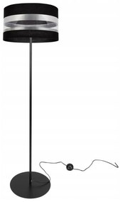 Podlahová lampa INTENSE CHROME, 1x textilné tienidlo (výber zo 6 farieb), (výber z 3 farieb konštrukcie), (fi 35cm), O