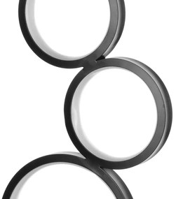 ONLI - LED stolná lampa RINGS LED/17W/230V 4000K 37 cm čierna