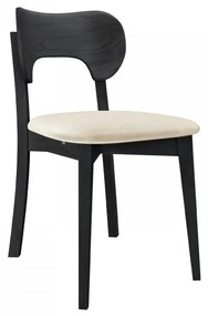 Jedálenská stolička KD 64 (čierna + krémová) . Vlastná spoľahlivá doprava až k Vám domov. 1103466